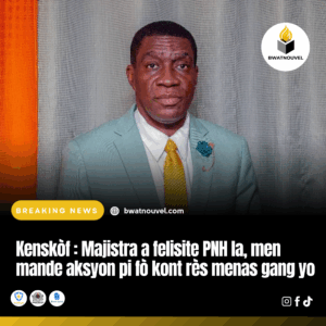 Majistra Kenskòf felisite PNH men alète sou menas gang yo.