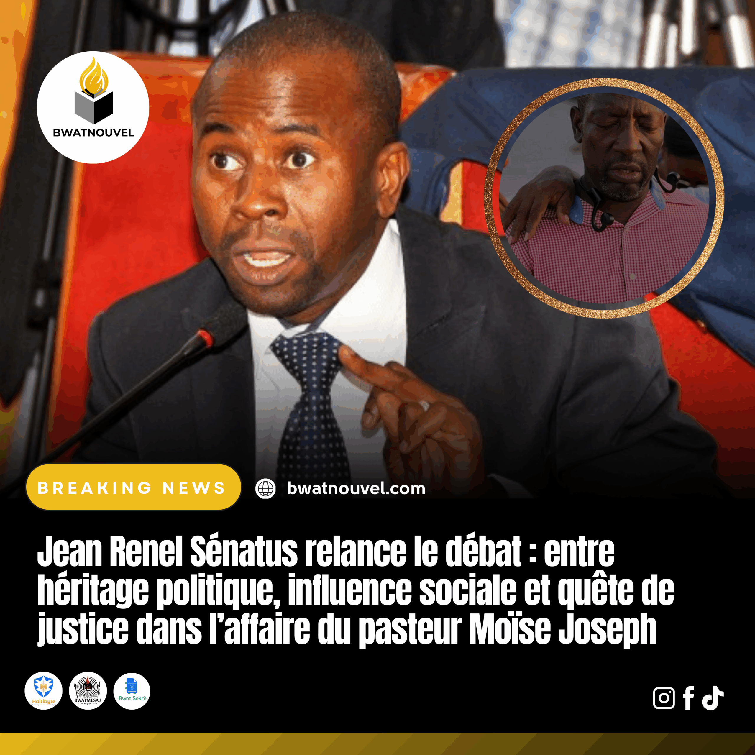 Sénatus sou dosye pastè Moïse Joseph.