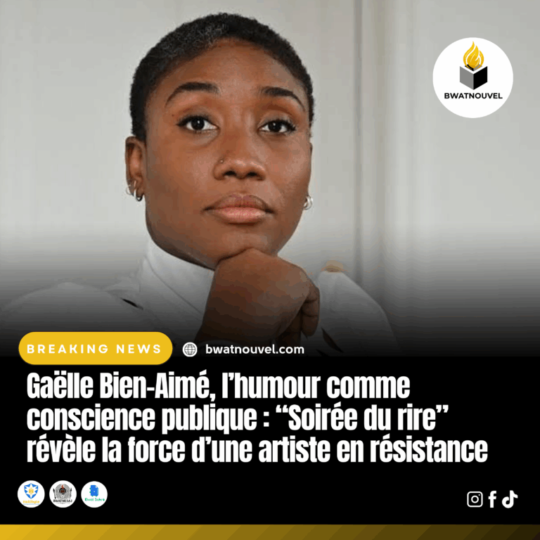 Gaëlle Bien-Aimé, humoriste haïtienne engagée.