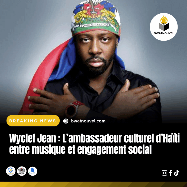 Wyclef Jean, ambassadeur culturel d’Haïti.