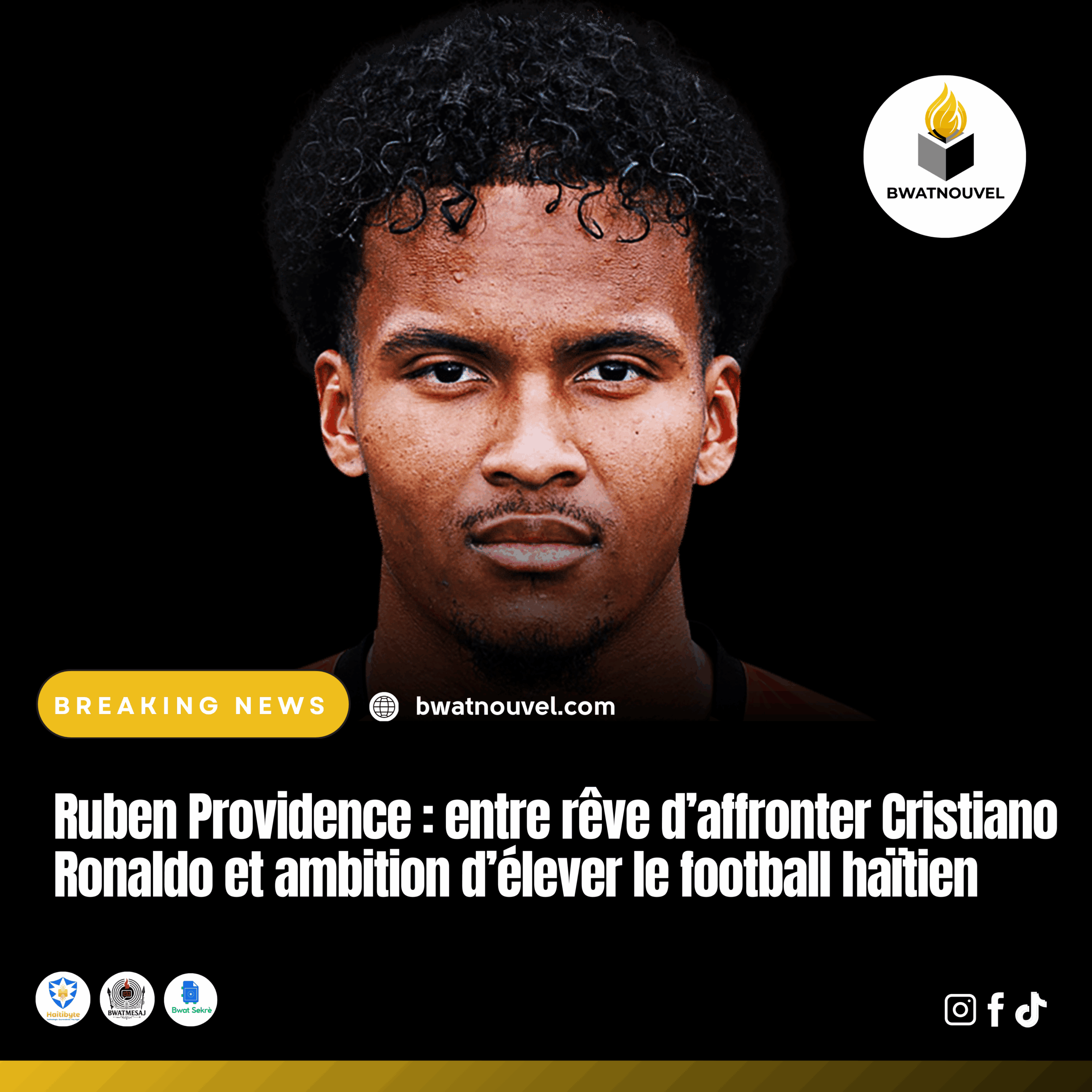 Ruben Providence face à Cristiano Ronaldo
