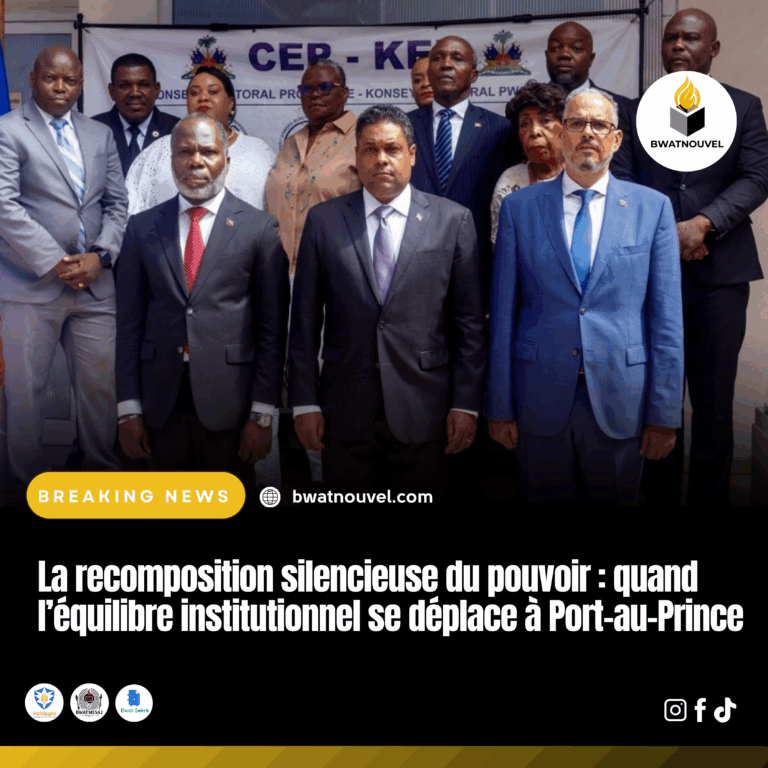 Équilibre du pouvoir à Port-au-Prince.