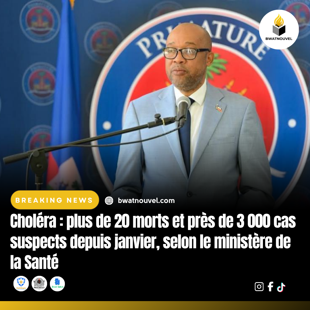 Ministère de la Santé : bilan inquiétant du choléra.