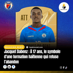 Jacquet Dabenz, 17 ans, symbole haïtien