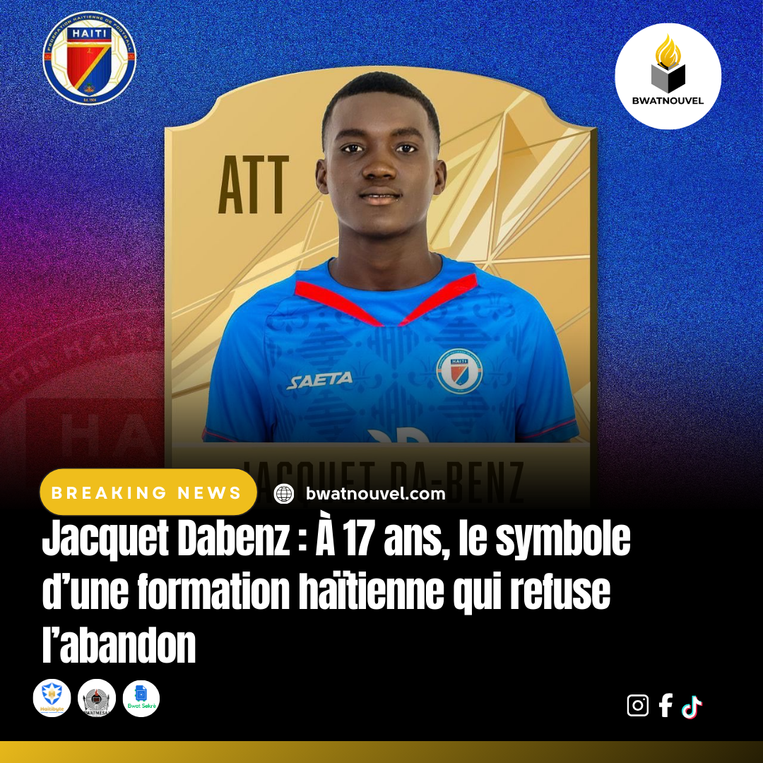 Jacquet Dabenz, 17 ans, symbole haïtien