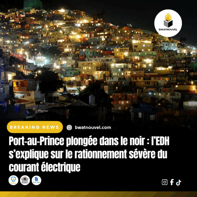 Port-au-Prince sans courant, l’EDH s’explique.