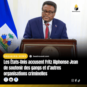 Fritz Alphonse Jean accusé de soutenir des gangs.