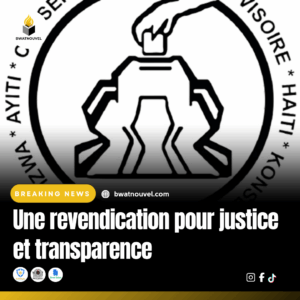 Citoyens réclament justice et transparence.