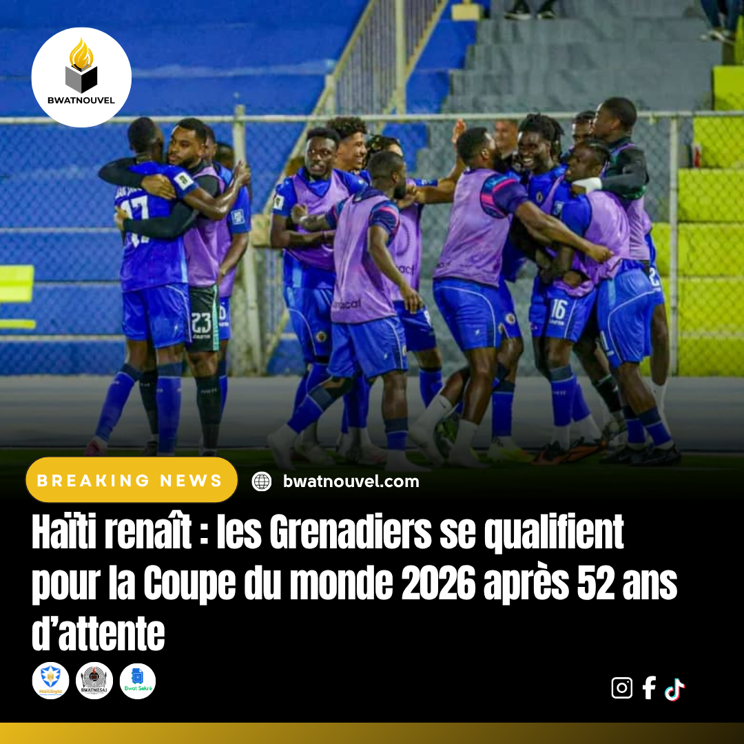 "Qualification d’Haïti pour la Coupe du monde 2026.
