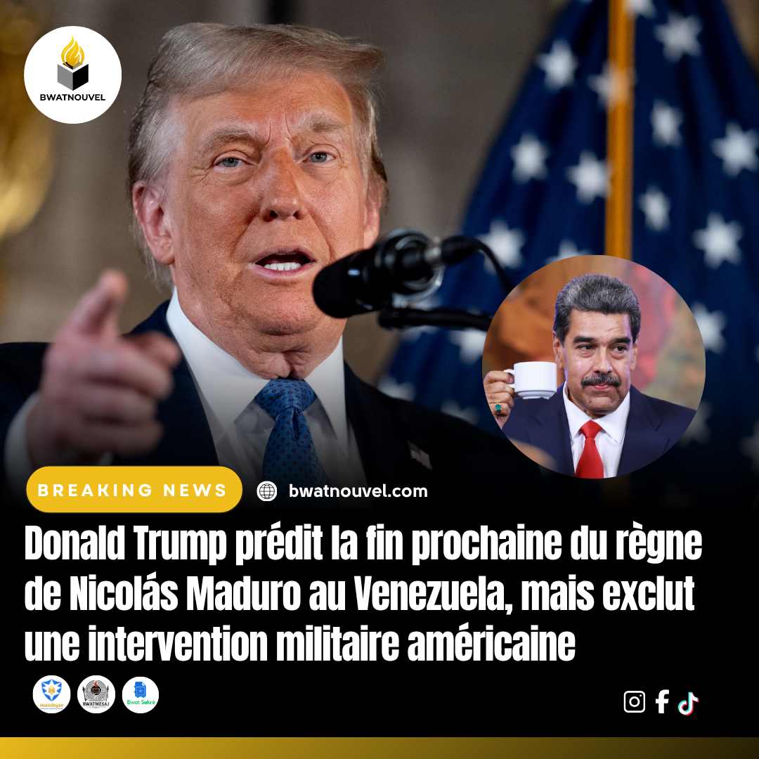 Trump prévoit la fin de Maduro. .