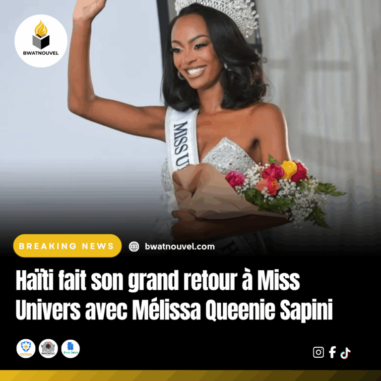 Haïti revient à Miss Univers avec Mélissa Queenie Sapini.