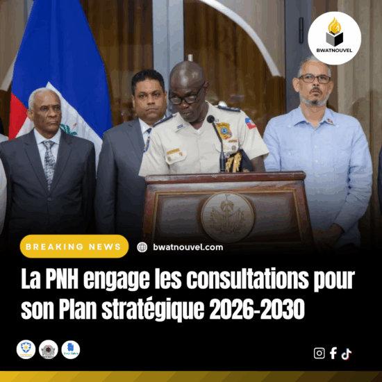 Consultations de la PNH pour le plan stratégique 2026-2030.