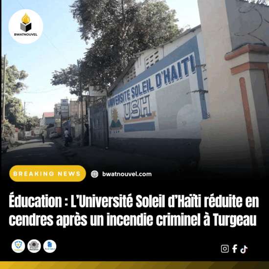Destruction de l’Université Soleil d’Haïti à Turgeau