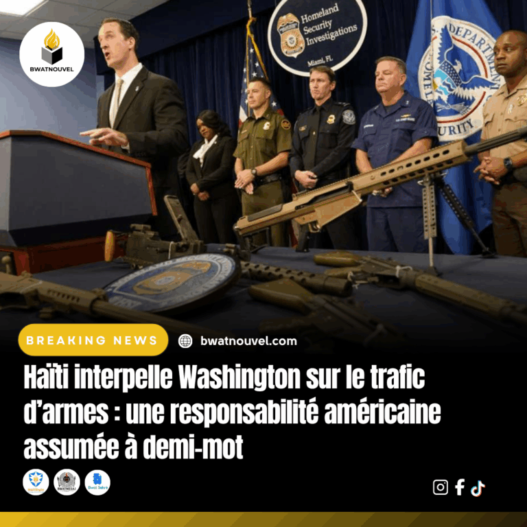 Haïti interpelle Washington sur le trafic d’armes.