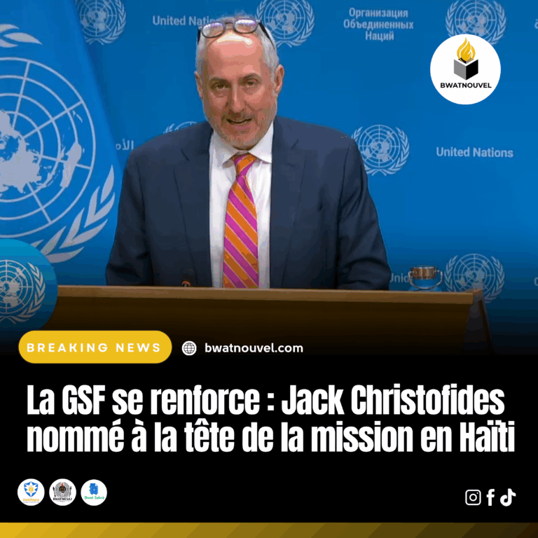Jack Christofides à la tête de la GSF en Haïti.