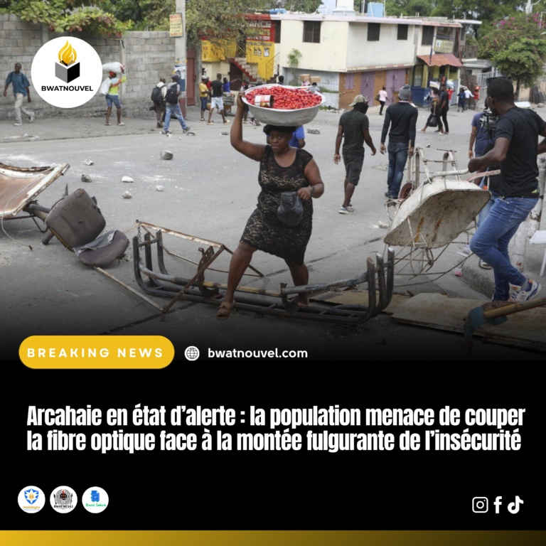 Arcahaie : tension sécuritaire menace la fibre optique.