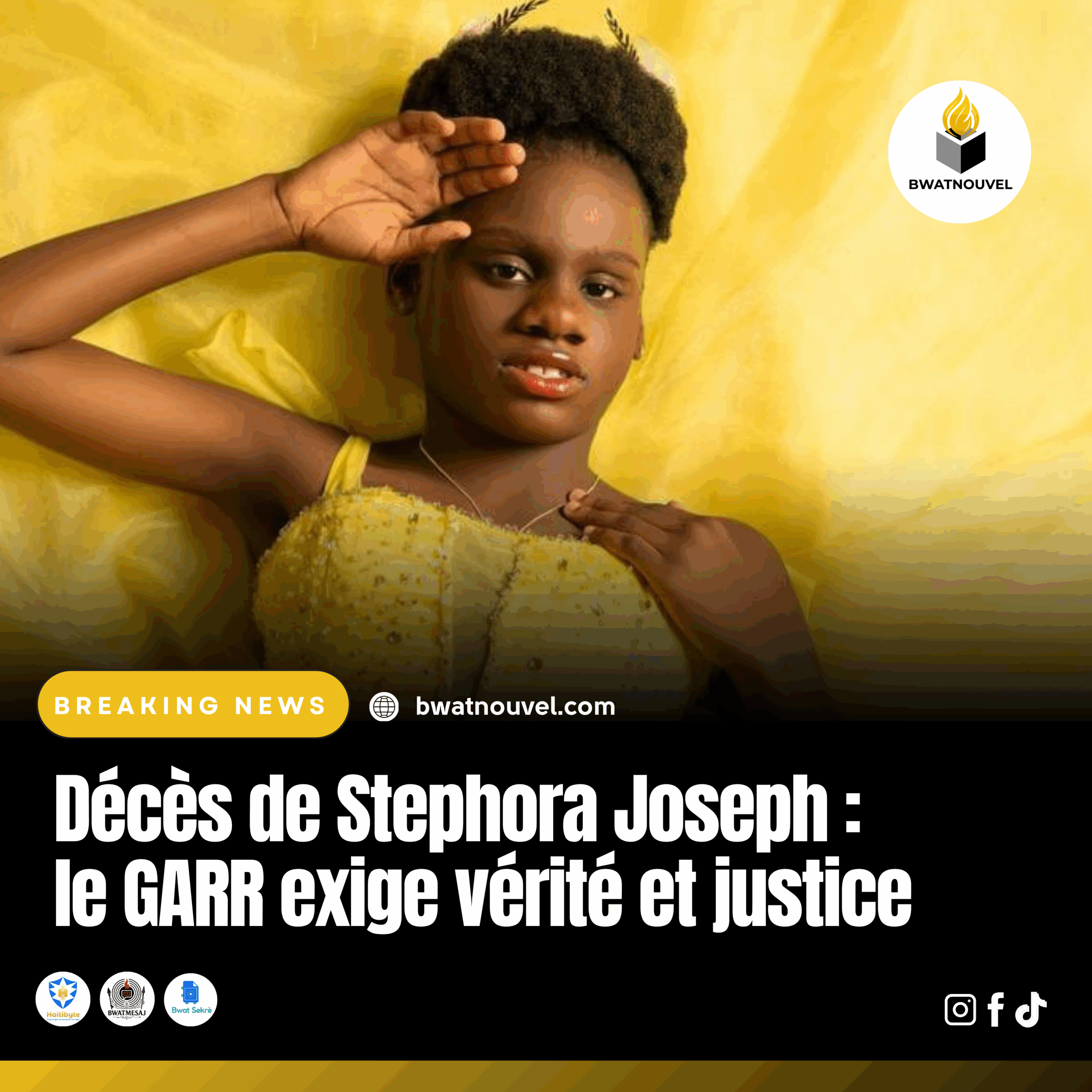 GARR exige justice pour Stephora Joseph.