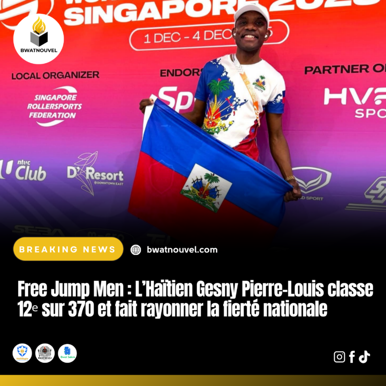 Gesny Pierre-Louis 12ᵉ au Free Jump Men, fierté d’Haïti.