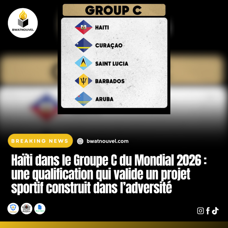 Haïti qualifiée Mondial 2026 Groupe C