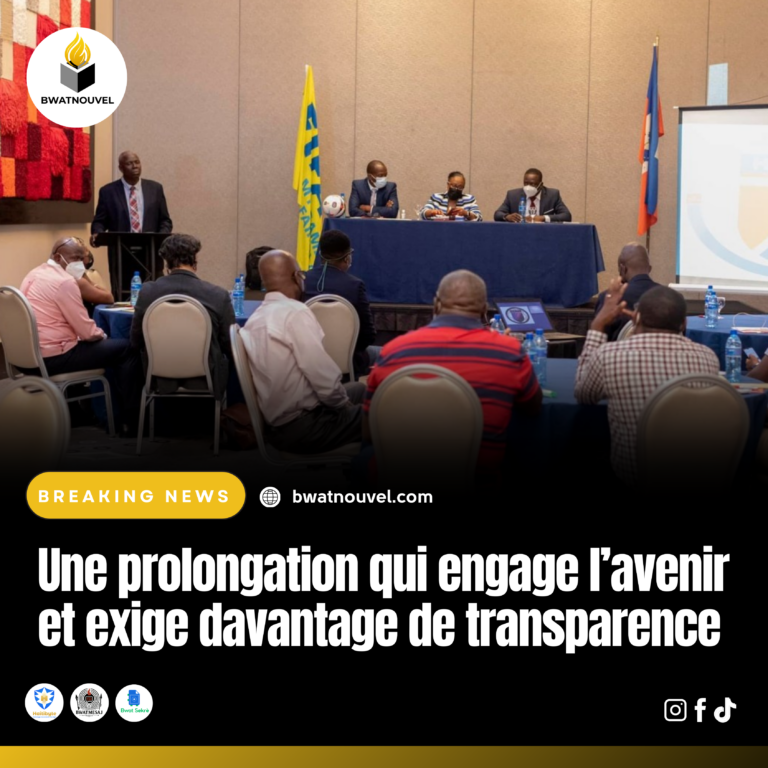 Prolongation qui engage l’avenir et la transparence.