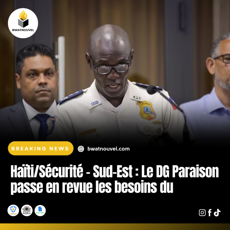 DG Paraison examine commissariat Jacmel