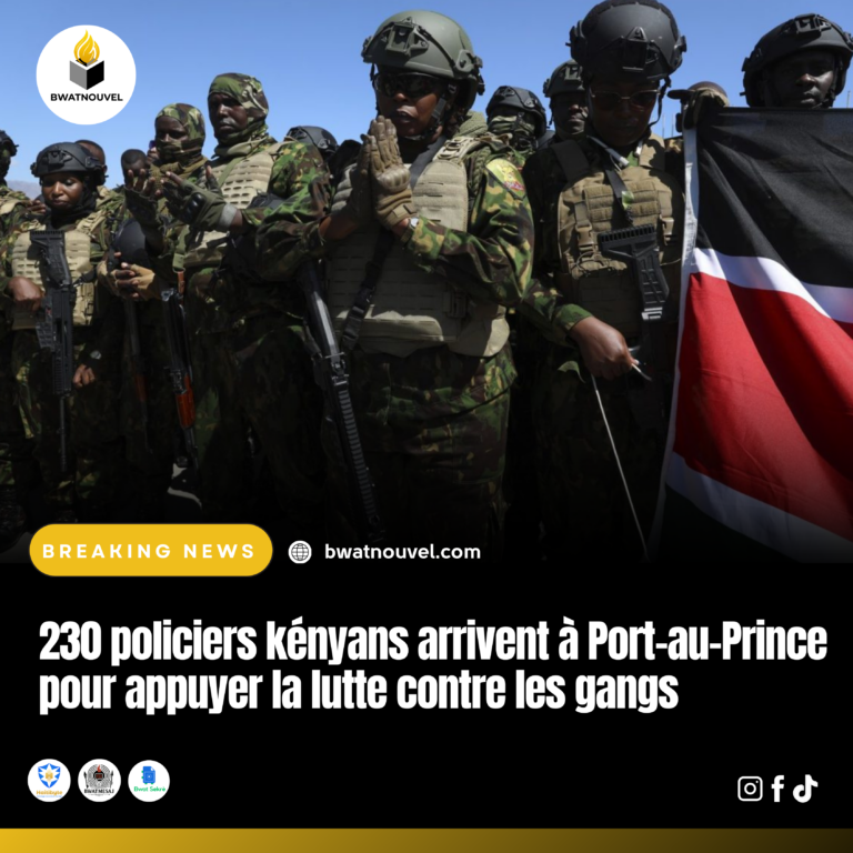 230 policiers kényans à Port-au-Prince.