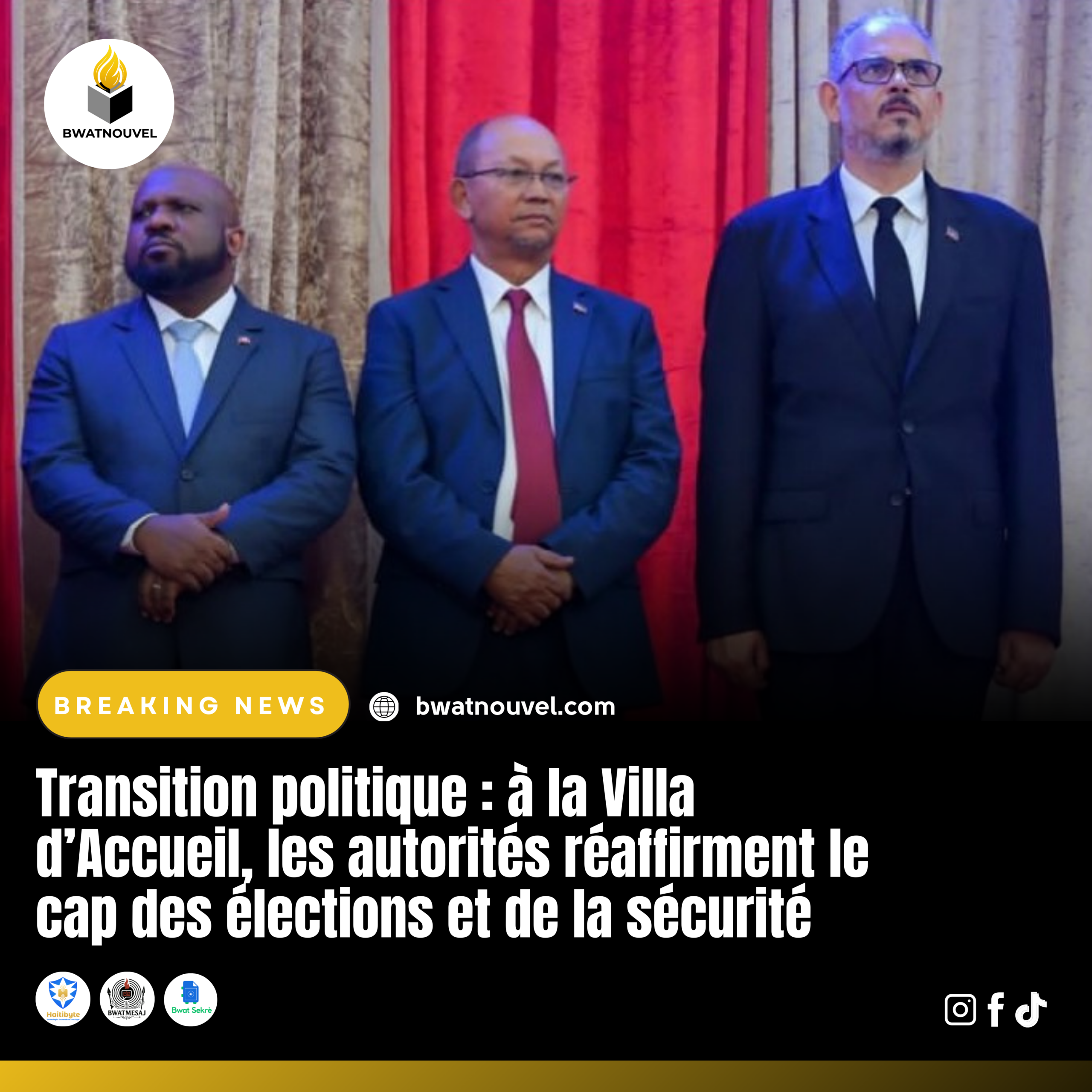 Villa d’Accueil : élections et sécurité réaffirmées.