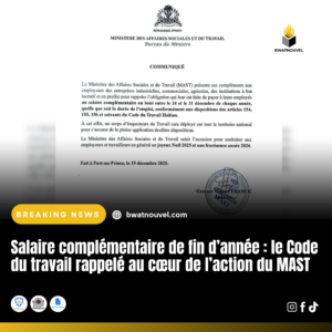 Salaire de fin d’année : le MAST et le Code du travail.