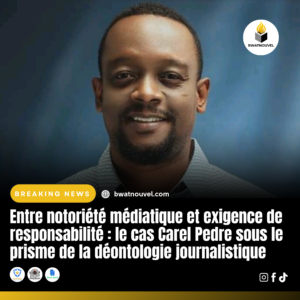 Carel Pedre : notoriété médiatique et déontologie journalistique.