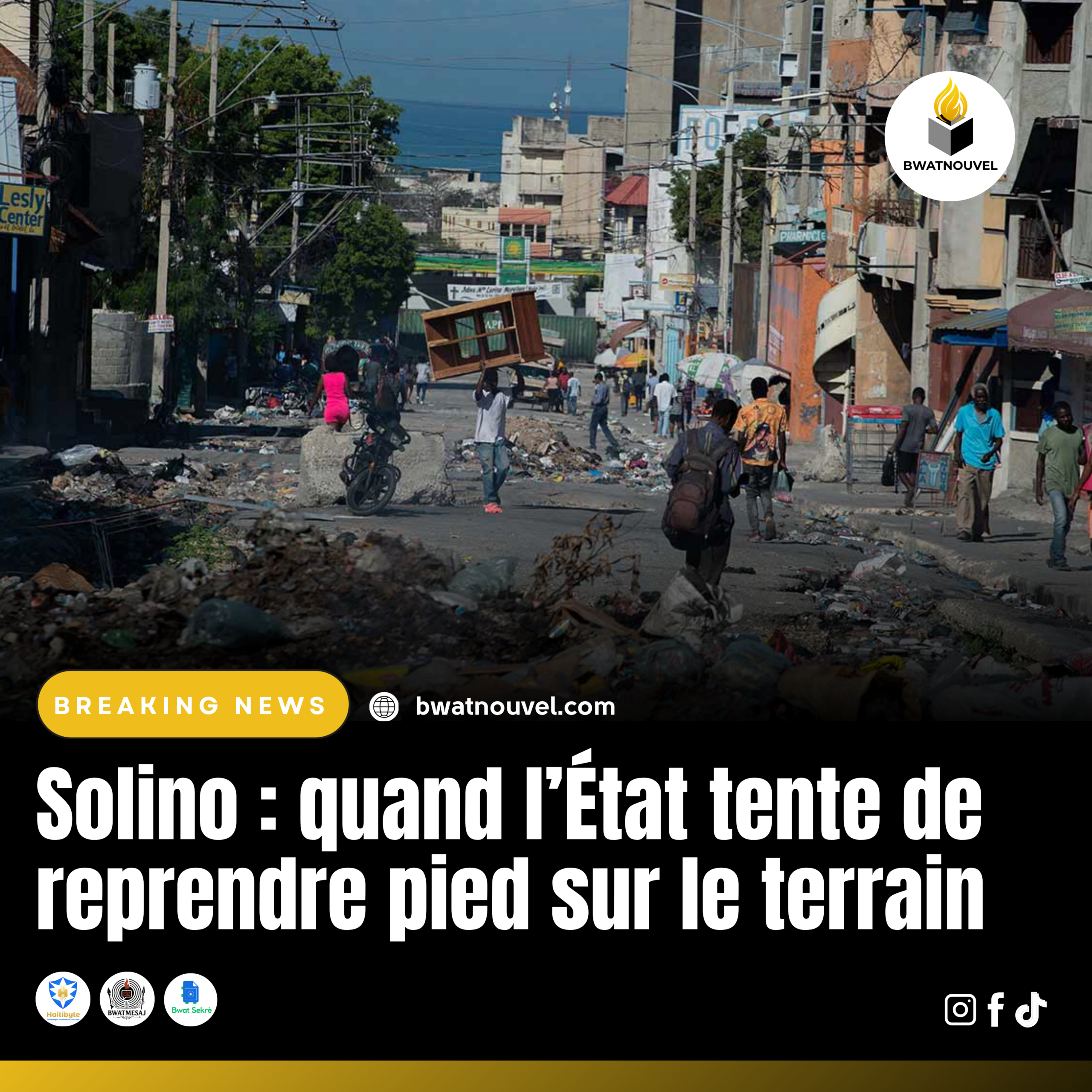 À Solino, l’État tente de reprendre pied sur le terrain.