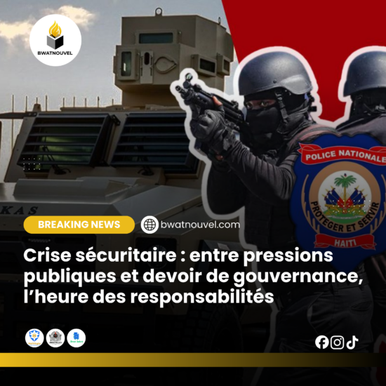 Sécurité en Haïti : pressions et enjeux pour les autorités.