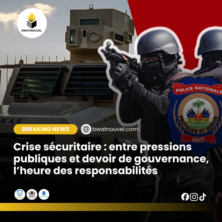 Sécurité en Haïti : pressions et enjeux pour les autorités.