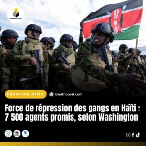 Haïti : 7 500 agents promis pour la répression des gangs. 