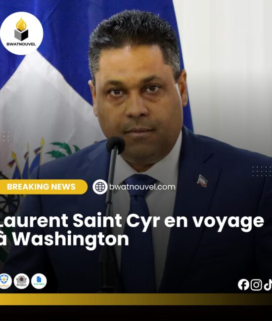 Laurent Saint-Cyr à Washington pour Haïti.