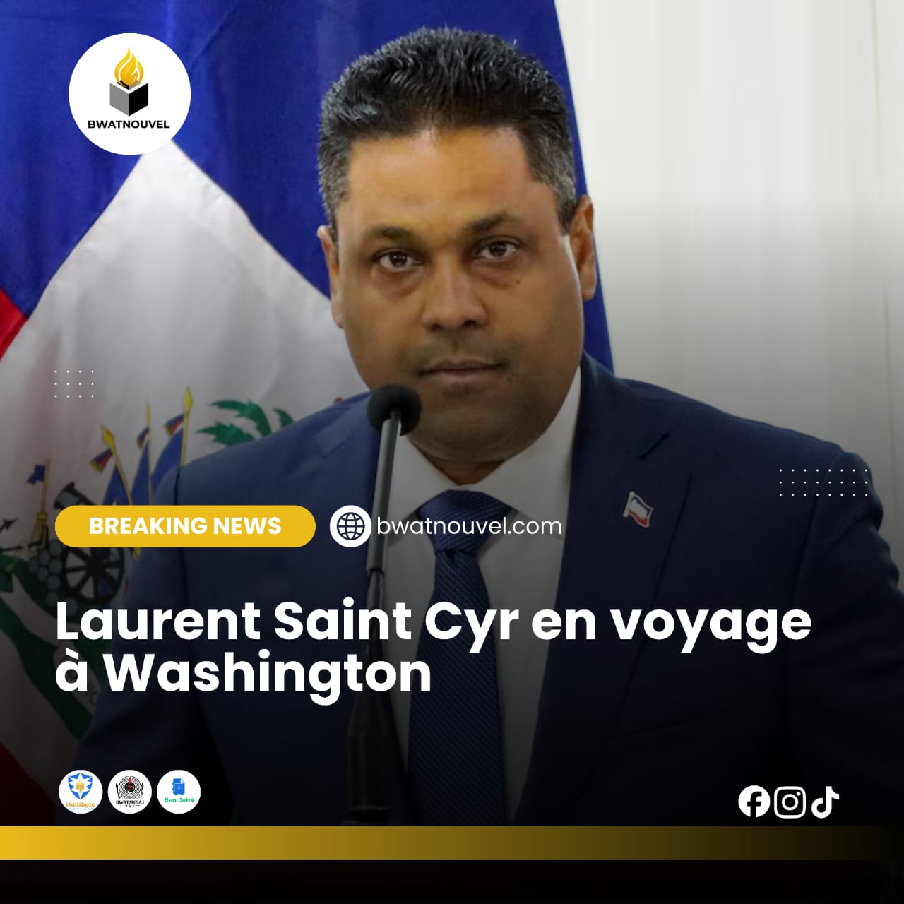 Laurent Saint-Cyr à Washington pour Haïti.