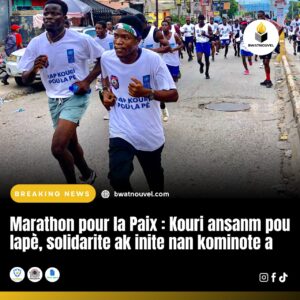 Marathon pour la Paix : courir ensemble pour la paix.