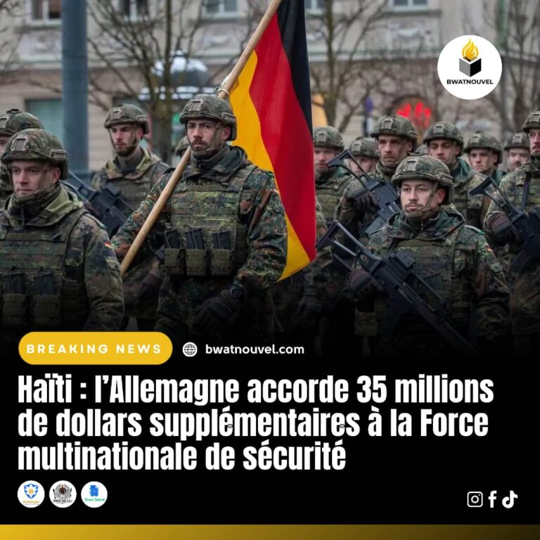 Haïti : 35 M$ de l’Allemagne pour la Force multinationale.